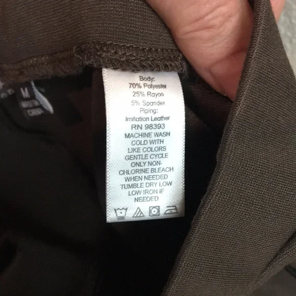 Bundle/3 Narrow Ankle, Stretch Waist, Pull on Pants - Black, Brown & Grey - Picture 7 of 9